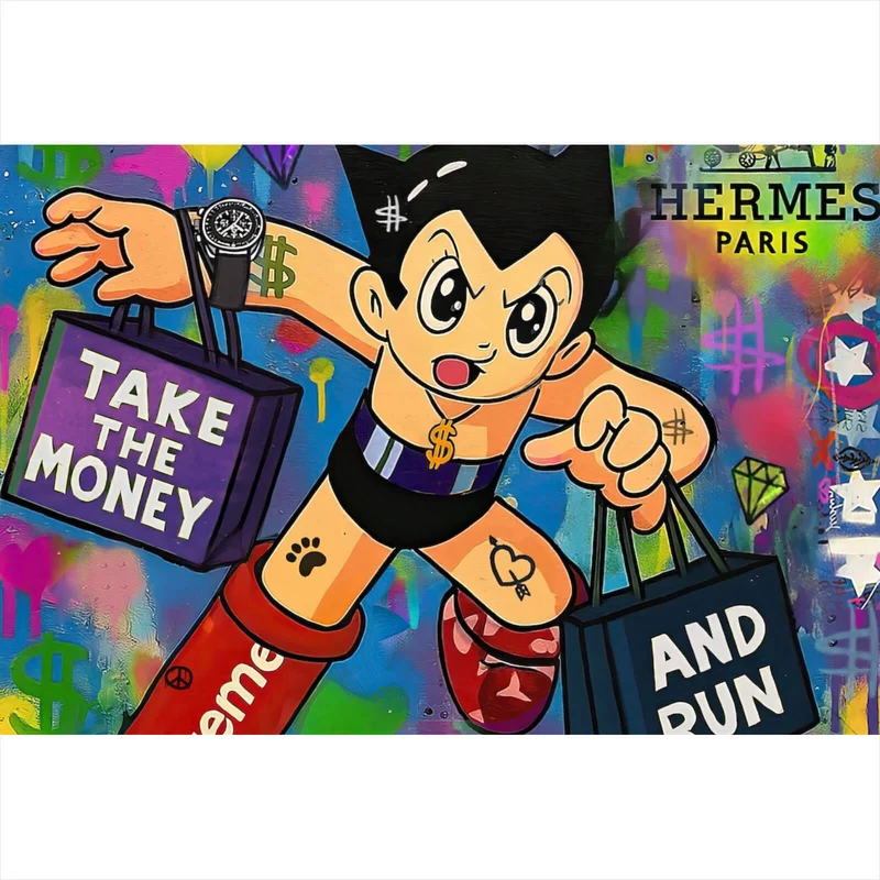 Poster Take the Money and Run Querformat