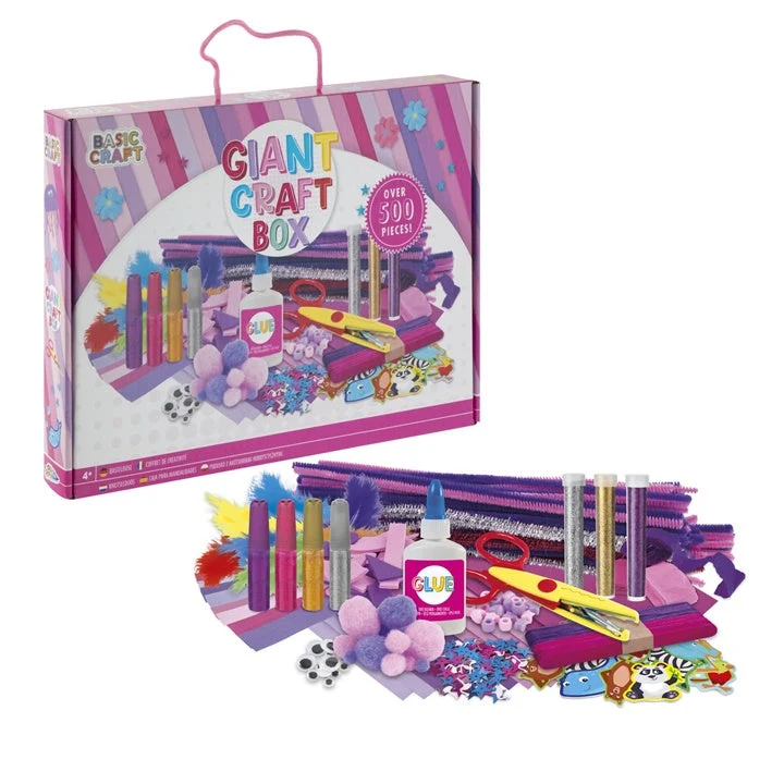 Giant Craft Box Creative Set, 500 pcs, Pink