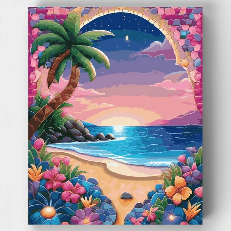 "Gateway to the Sea" Paint by Numbers Kit