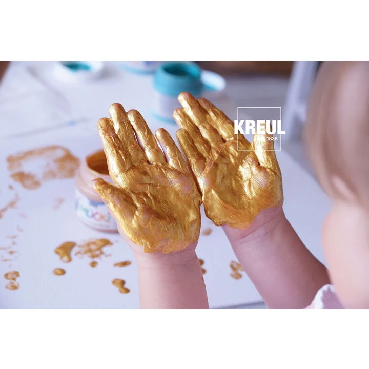 MUCKI Glowing Children's Finger Paints, Set of 6 x 150 ml