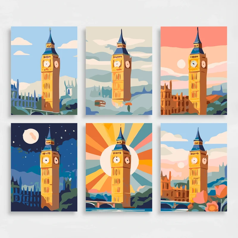 Big Ben - Mini Paint by Numbers Set