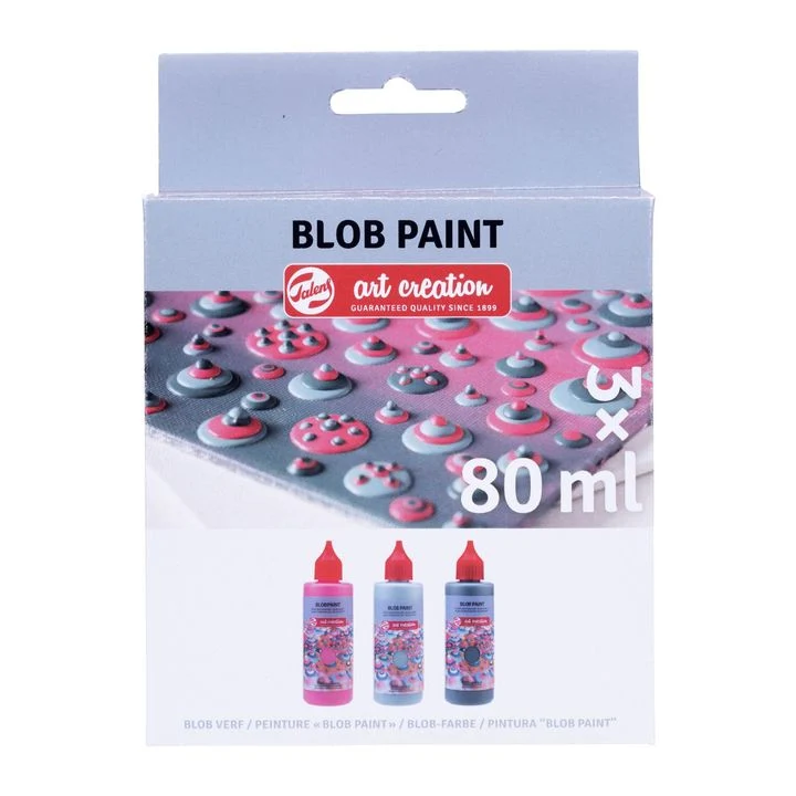 Art Creation Blob Paint Craft Set, Pink, 3 x 80 ml