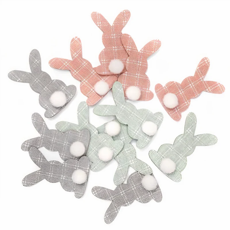 Pastel Easter Felt Stickers, Bunny, 12 pcs