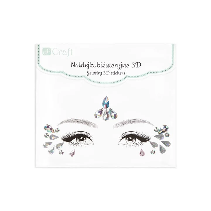 3D Face Stickers with Gems
