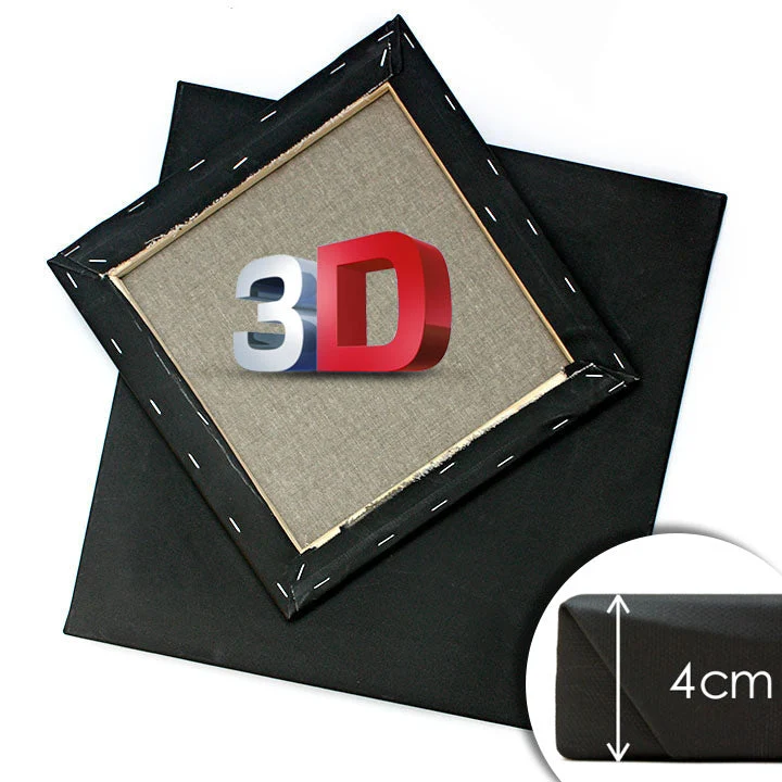 PROFI 3D Black Stretched Canvas