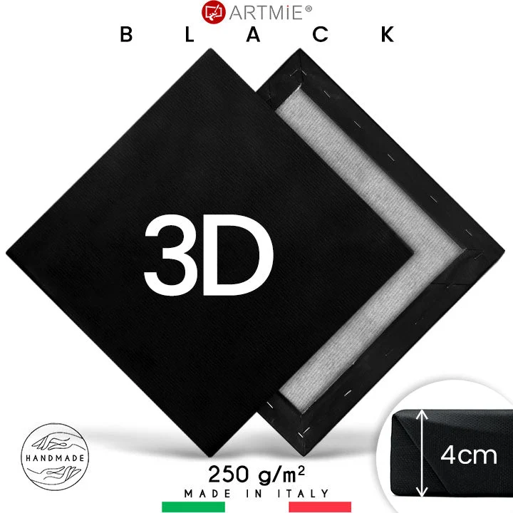 PROFI 3D Black Stretched Canvas