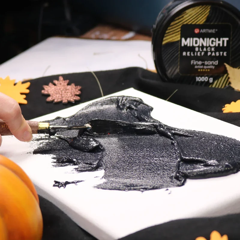 ARTMiE Midnight 3D Black Relief Paste