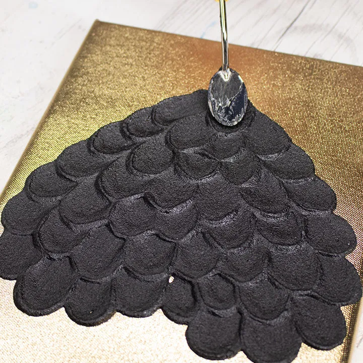 ARTMiE Midnight 3D Black Relief Paste