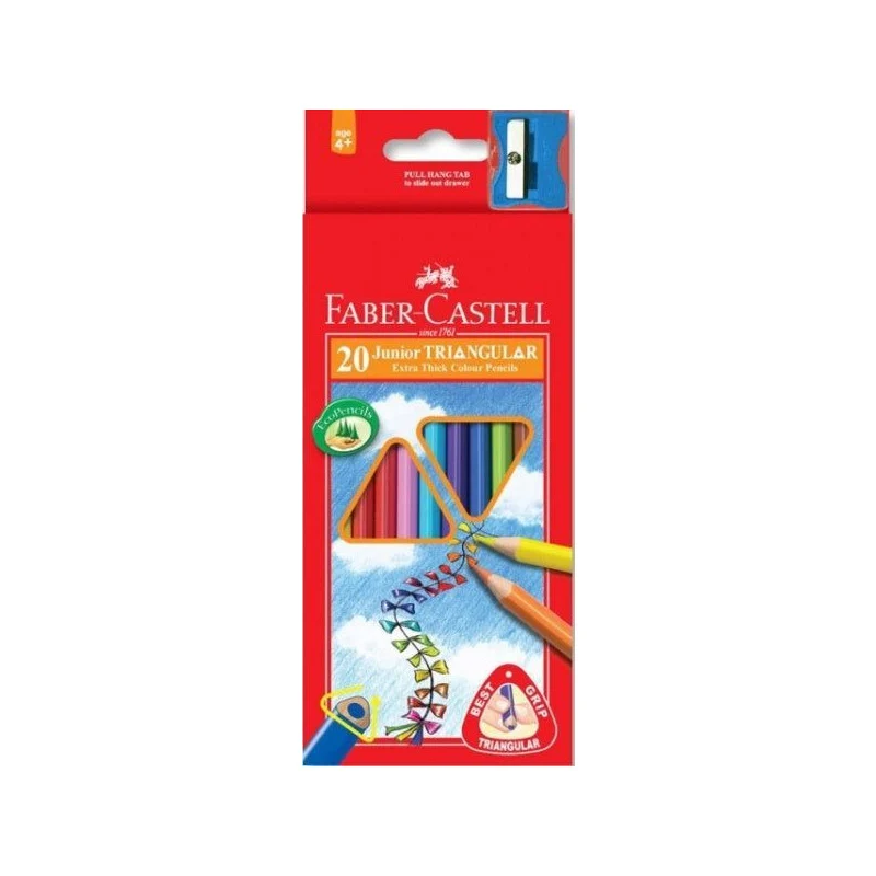 Junior Grip Colored Pencils Set of 20