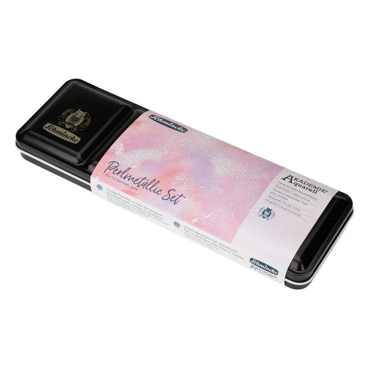 Schmincke AKADEMIE Pearlescent Watercolors Set of 12