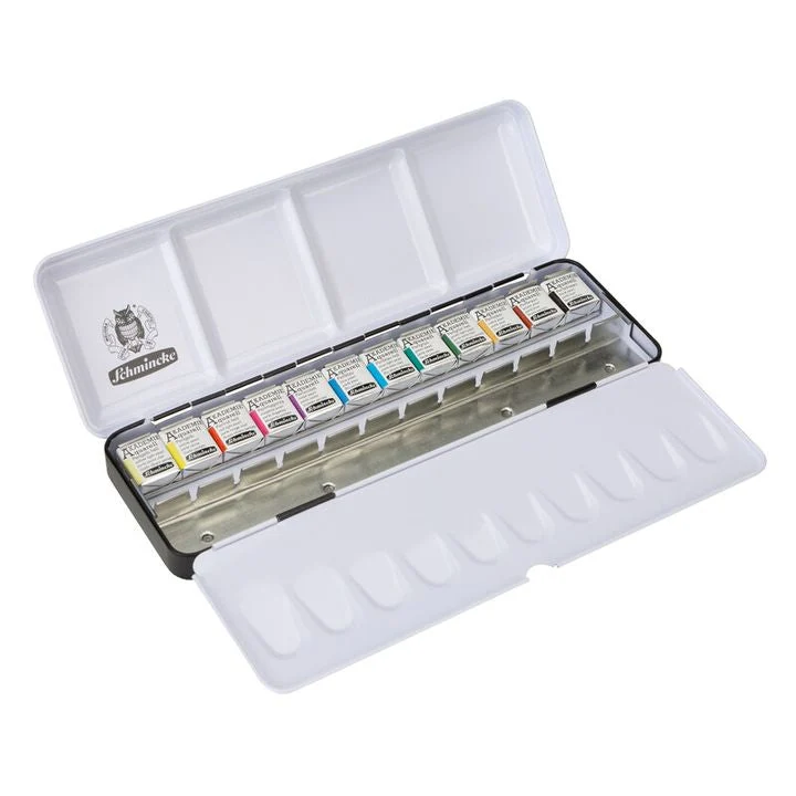 Schmincke AKADEMIE Pearlescent Watercolors Set of 12