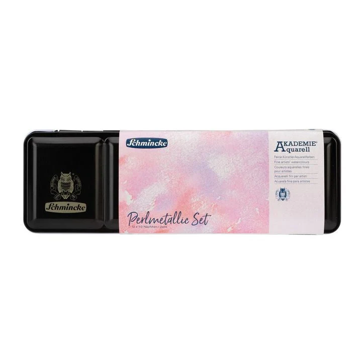 Schmincke AKADEMIE Pearlescent Watercolors Set of 12