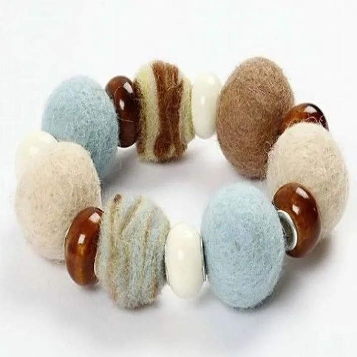 Pastel Felt Balls, 64 pcs