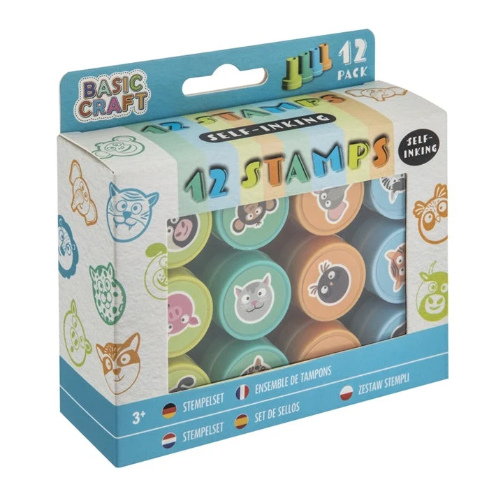 12 Self-Inking Stamps