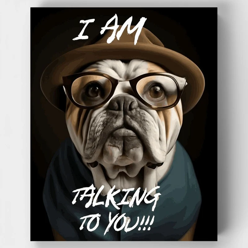 "i am talking to you" Paint by Numbers Kit