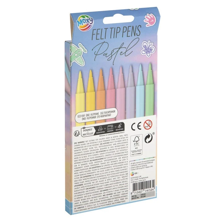 Pastel Markers, Set of 8