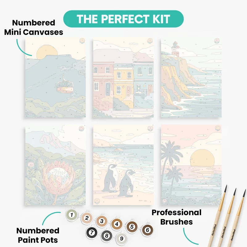 Cape Town - Mini Paint by Numbers Set