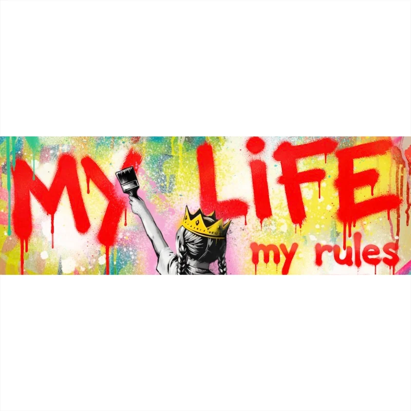 Poster My Life my rules Pop Art Panorama
