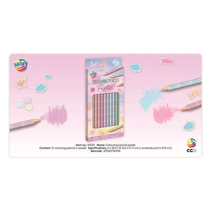 Set of 12 Colored Pencils