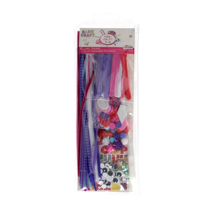Grafix Megacraft Bag Pink 250-Piece Craft Set