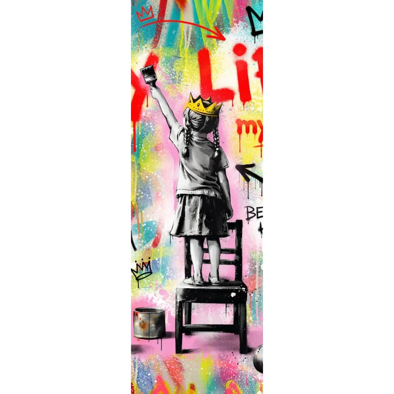 Leinwandbild My Life my rules Pop Art Panorama Hoch