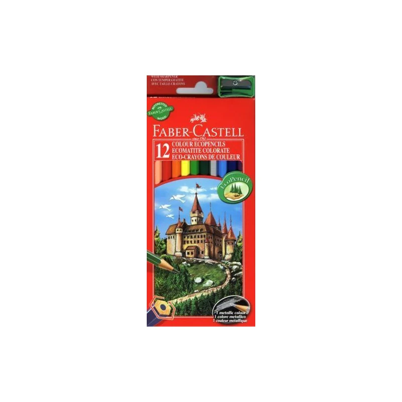 Castell Colored Pencils, Set of 12, Colorful