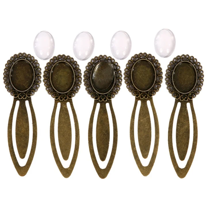 Metal Bookmark with Glass Lens