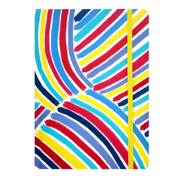Spoko A5 Lined Notebook, 96 Pages - Blue Brush