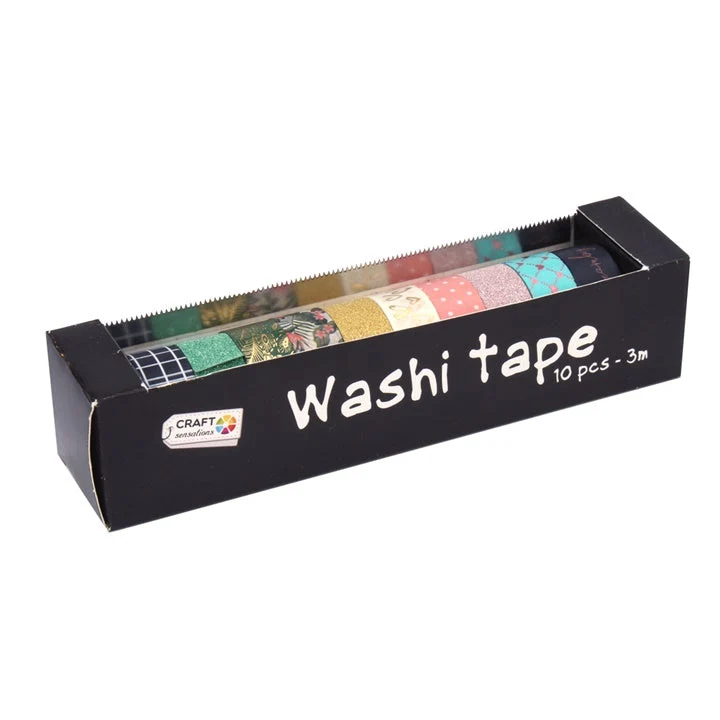 Craft Sensations Washi Tape, Set of 10