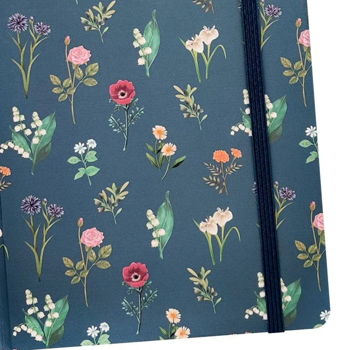 Spoko A5 Lined Notebook, 96 Pages - Flowers
