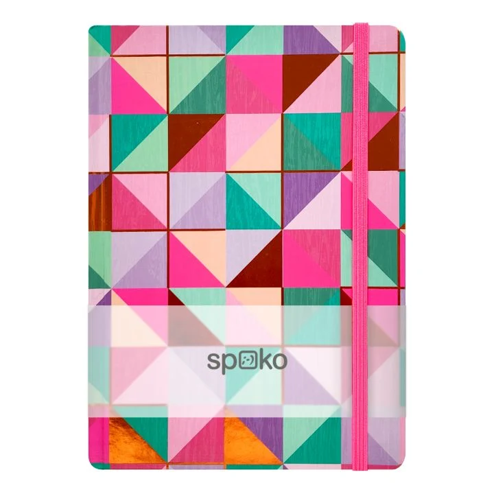 Spoko A5 Lined Notebook, 96 Pages - Color Mosaic