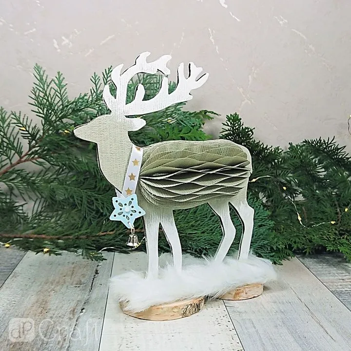 Paper Reindeer Decoration 20 cm