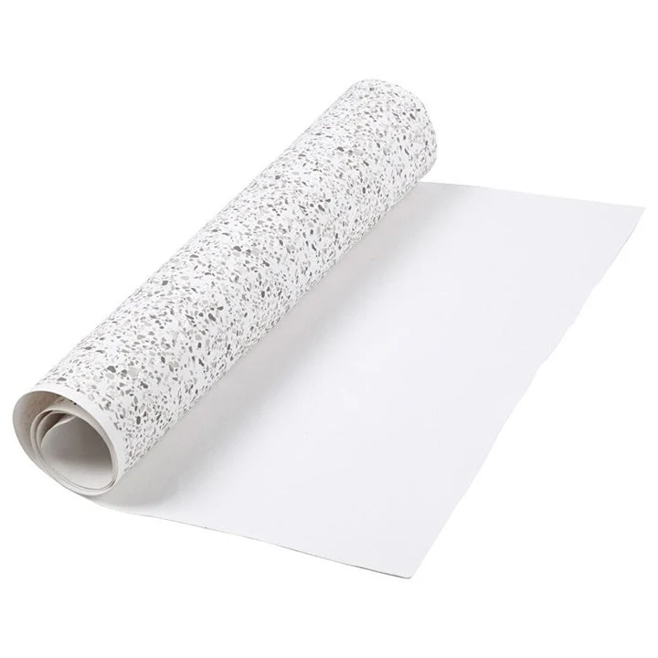 Faux Leather Paper - White and Black