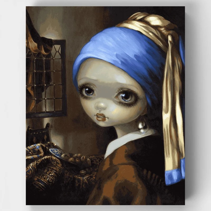 Alice with a Pearl Earring - Paint by Numbers Kit