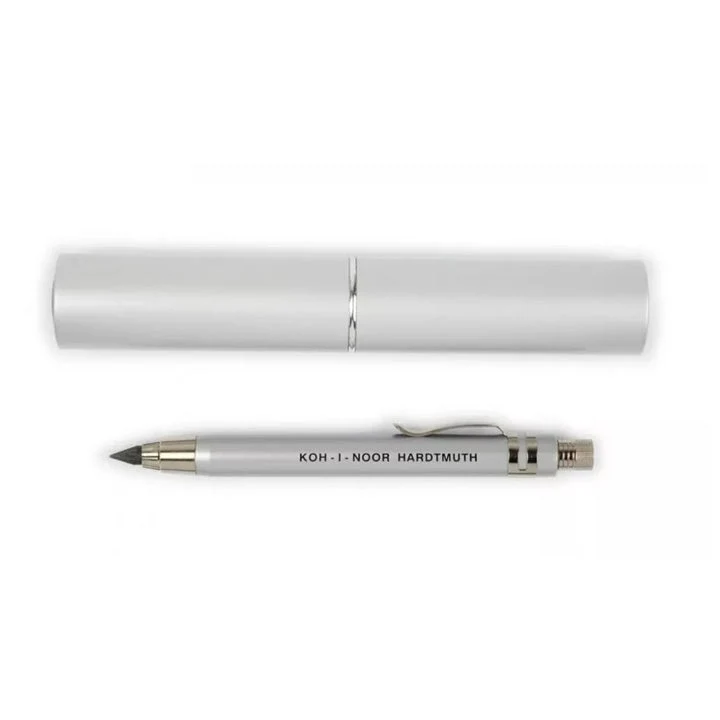 Koh‑i‑Noor Versatil 5359 Mechanical Pencil, 5.6 mm, Silver