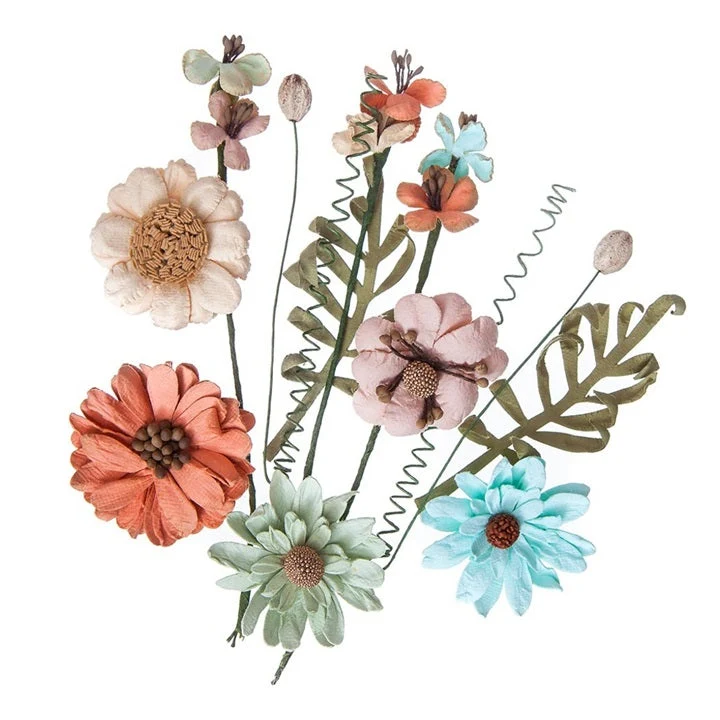 Paper Flowers Dusty Blush, Set of 12