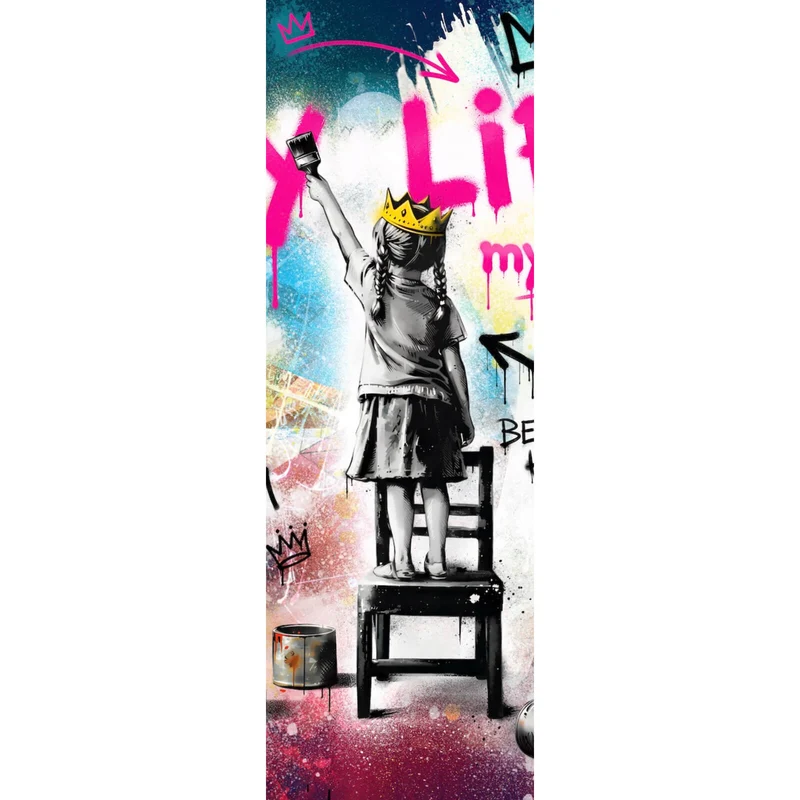 Aluminiumbild My Life my rules Pop Art No. 2 Panorama Hoch