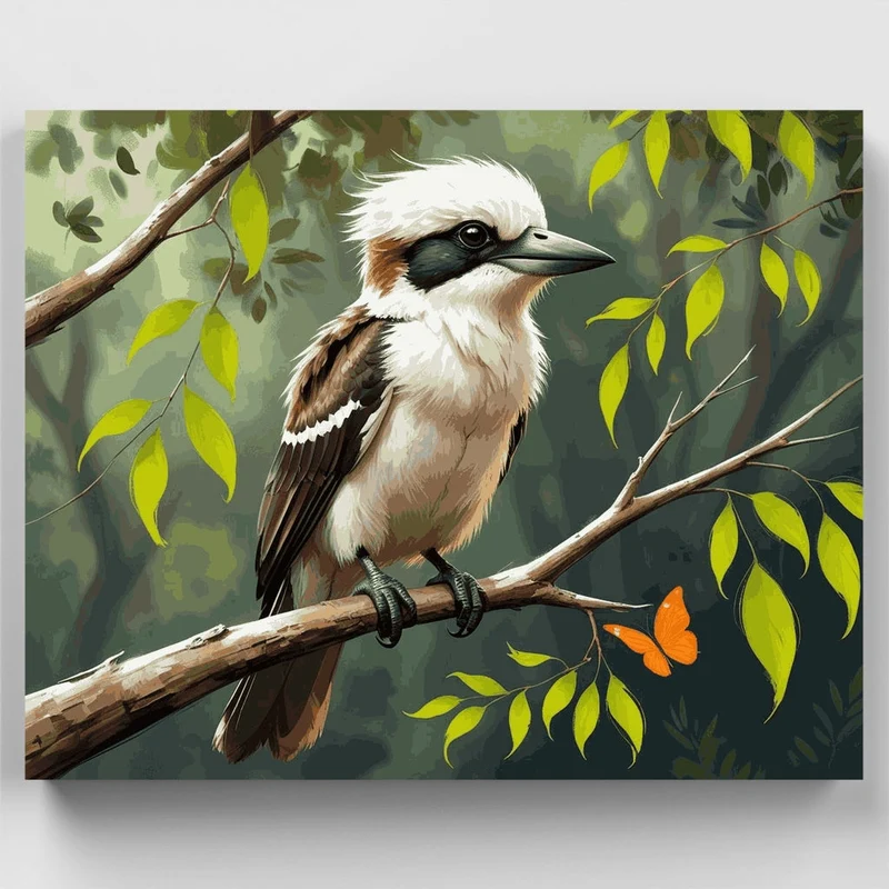 Kookaburra in the Forest - Paint by Numbers Kit
