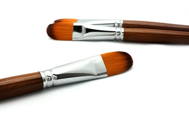 Synthetic Hair Flat Brushes