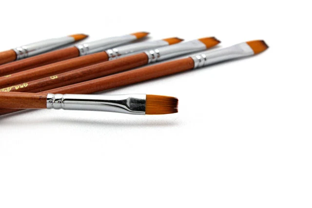 Synthetic Hair Flat Brushes