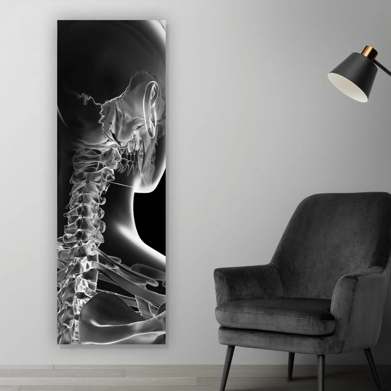 Leinwandbild Anatomische Röntgenkunst Panorama Hoch