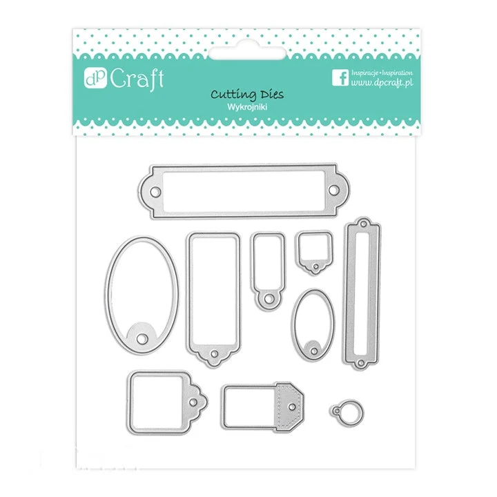 Tags Cutting Dies, Set of 10