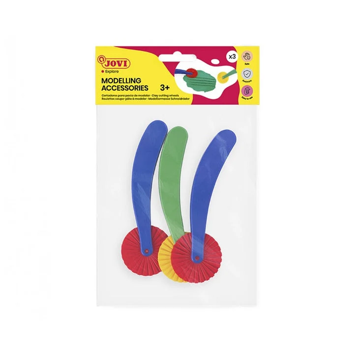 JOVI Modeling Clay Cutter Wheels, Set of 3