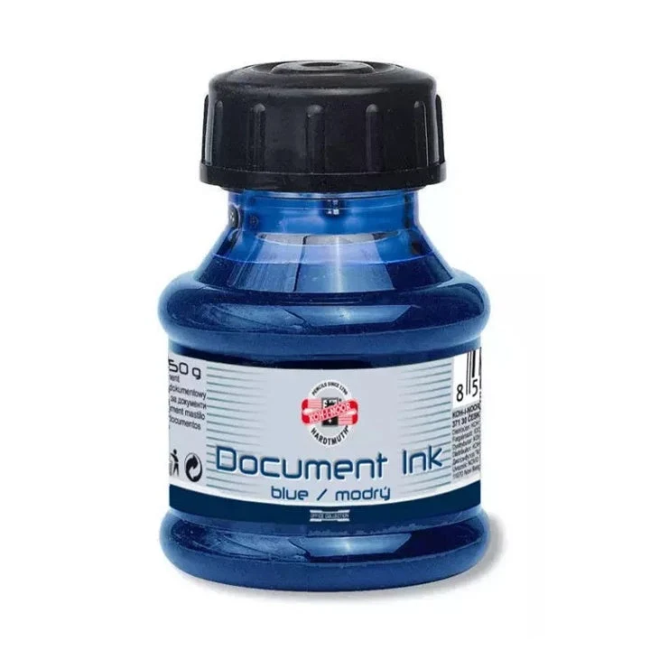 KOH-I-NOOR Document Ink for Fountain Pens, 50 g, Blue