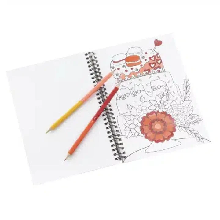 Paint by Numbers Activity Book, 23 × 16 cm, 36 Sheets with 12 Colors