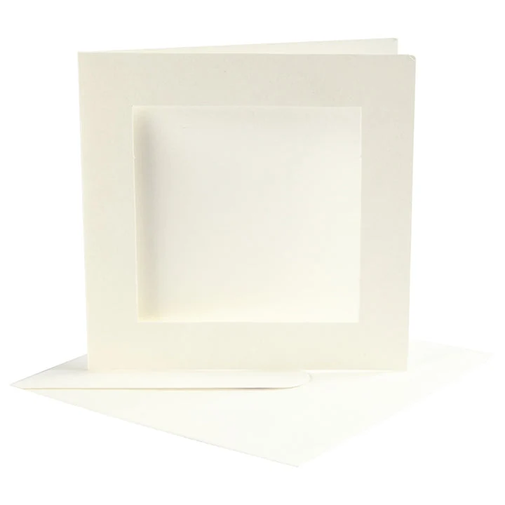 Card with Mat (Passe-Partout) and Envelope, Set of 10