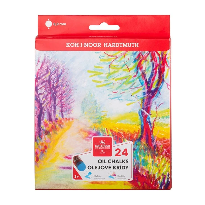 Koh‑i‑Noor Oil Pastels, 24 pcs