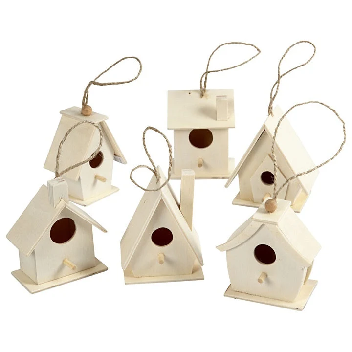 Birdhouse on a String, Set of 6
