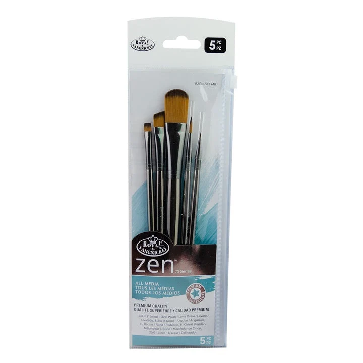 Royal and Langnickel Zen 73 Versatile Brush Set, Set of 5