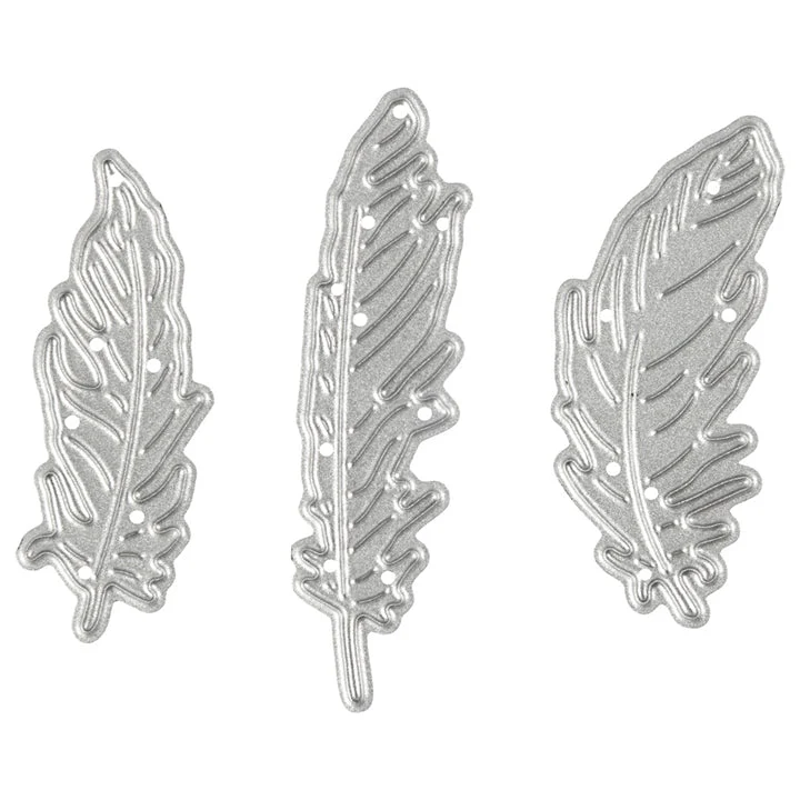 Feathers Die-Cutting Template